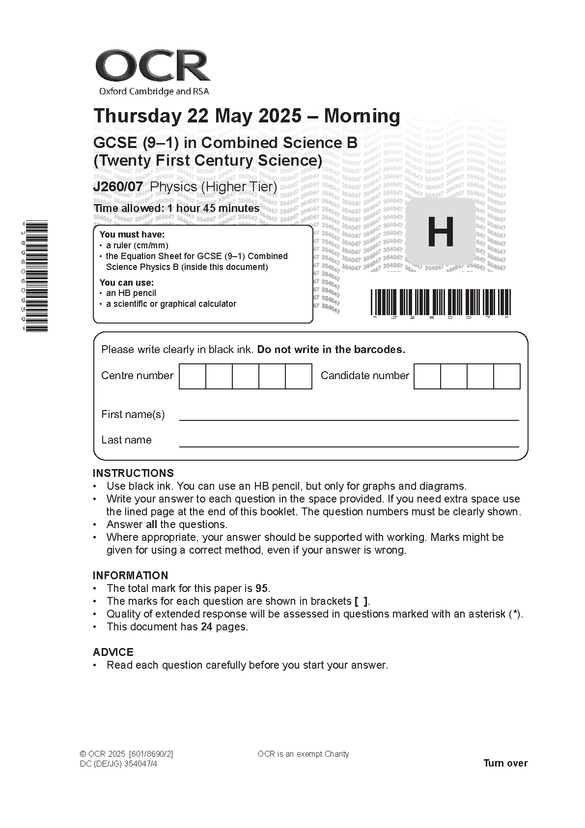 OCR GCSE  Combined Science B Physics Paper 7 2025 QP IMG-1