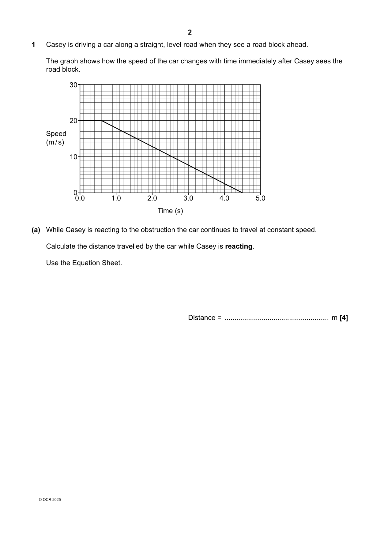 OCR GCSE  Combined Science B Physics Paper 7 2025 QP
