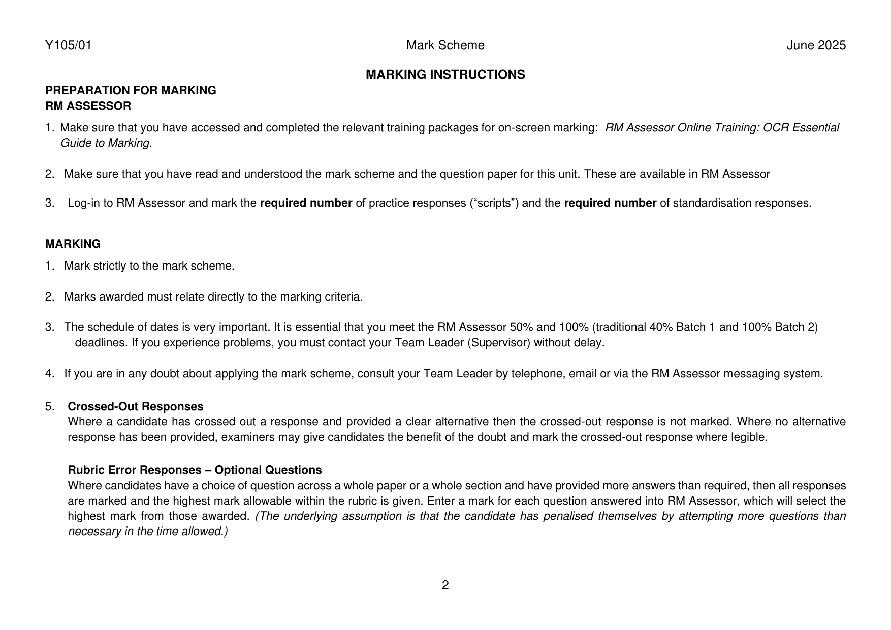 OCR A Level History A Lancastrians Yorkists 2025 Mark Scheme IMG-3