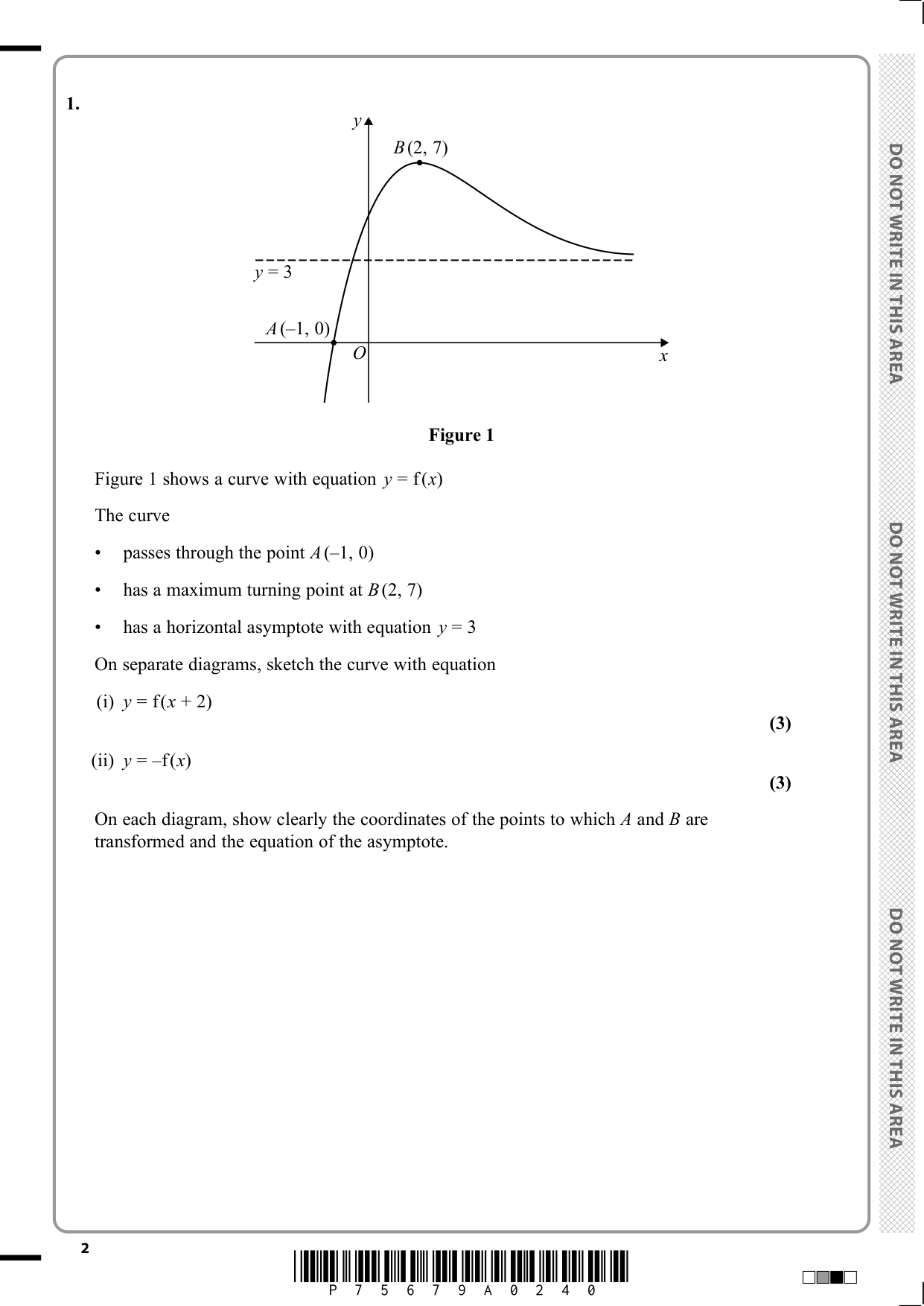 Pearson Edexcel AS Mathematics Paper 1 2025 Question Paper