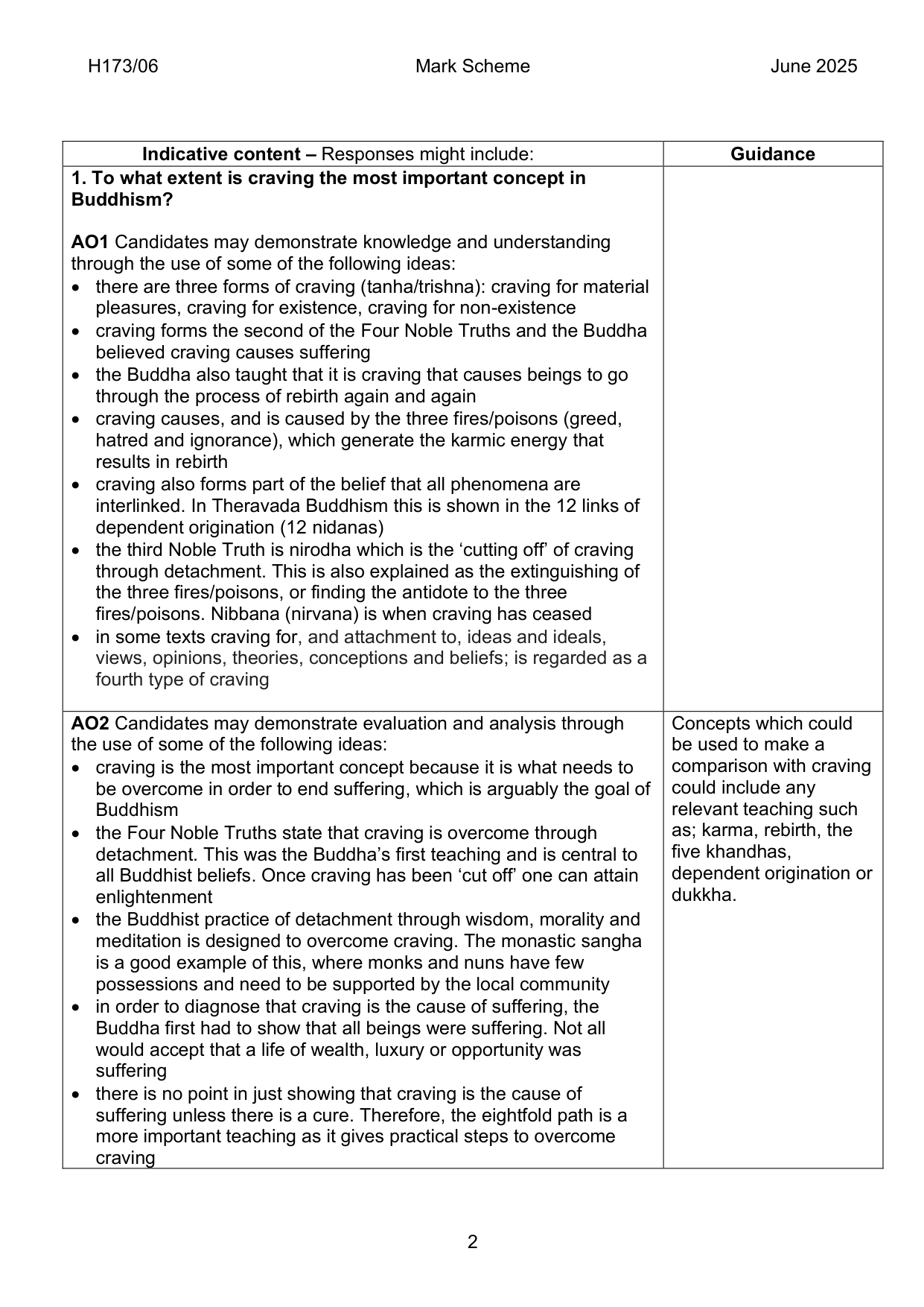 OCR AS Religious Studies Paper 6 2025 Mark Scheme IMG-3