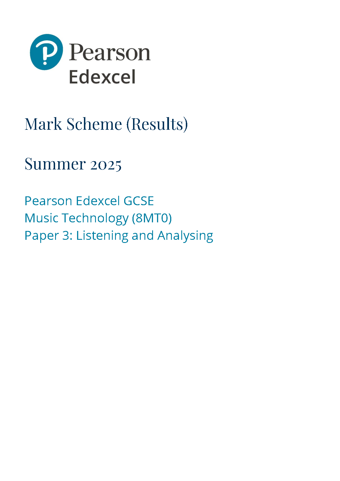 Pearson Edexcel AS Music Technology Component 3 2025 Ms IMG-1