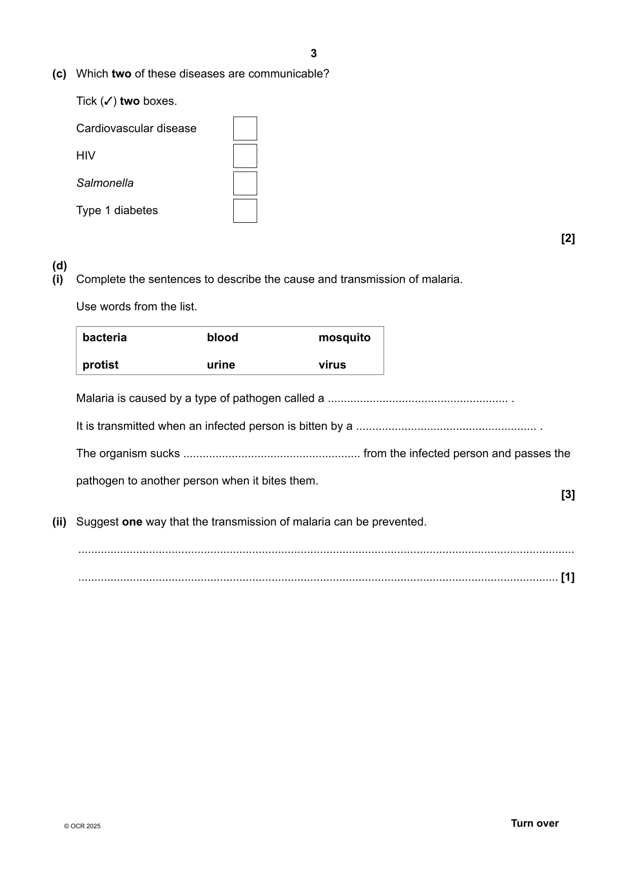 OCR GCSE Biology B Paper 1 2025 Foundation Tier PDF IMG-3