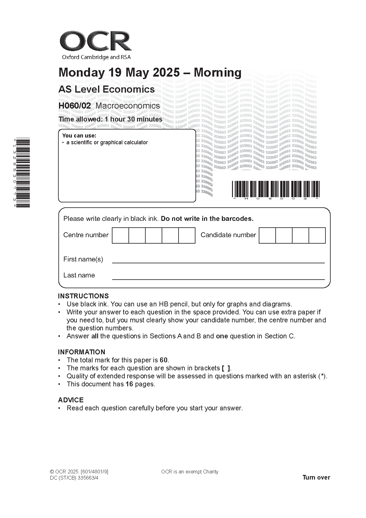 OCR AS Level Economics Paper 2 Question Paper IMG-1