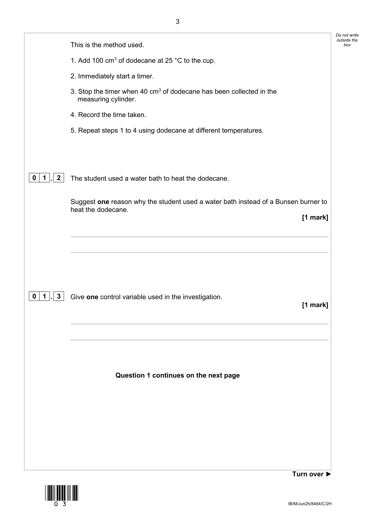 AQA GCSE Trilogy Chemistry 2H 2025 Question Paper PDF IMG-3