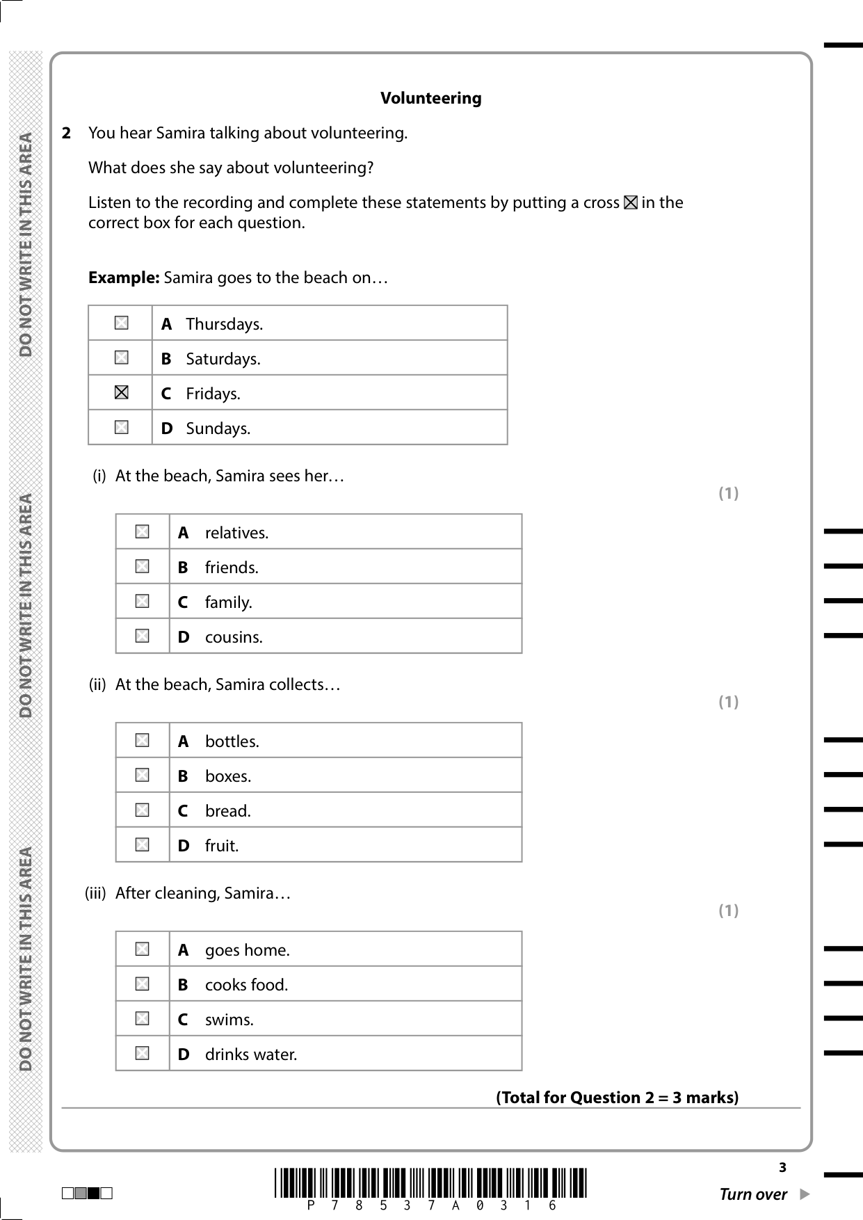 Pearson Edexcel GCSE Persian Paper 1F 2025 Question Paper IMG-3