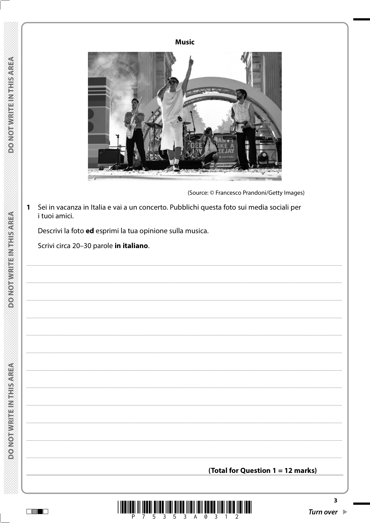 Pearson Edexcel GCSE Italian 2025 Paper 4f Question Paper IMG-3