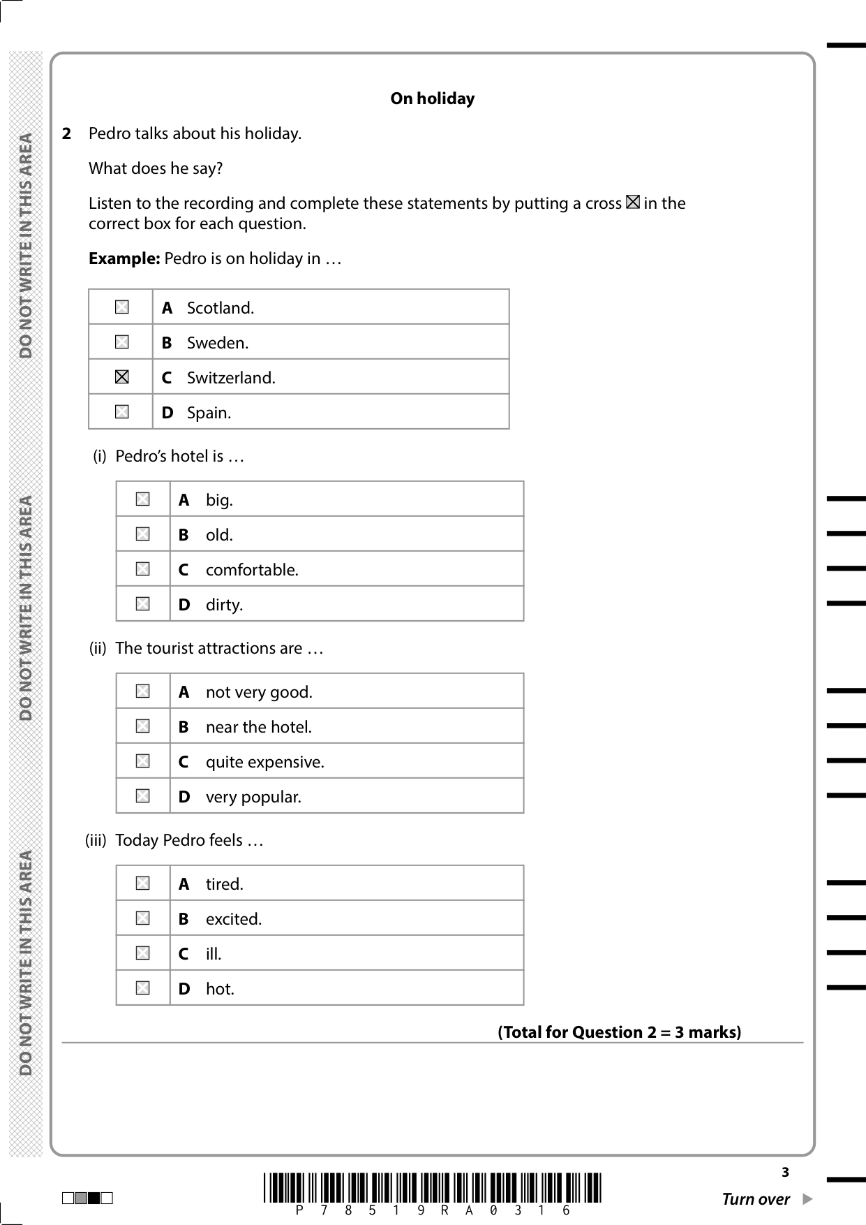 Pearson Edexcel GCSE Portuguese Paper 1F 2025 Question Paper IMG-3