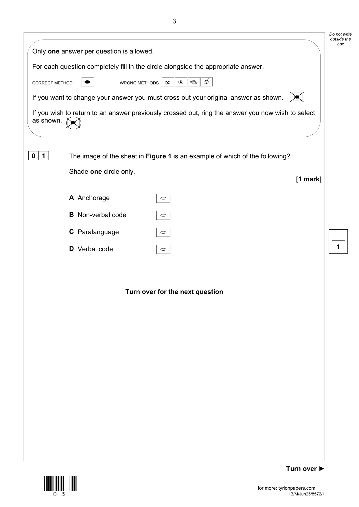 AQA GCSE Media Studies  Paper 1 2025 Question Paper IMG-3