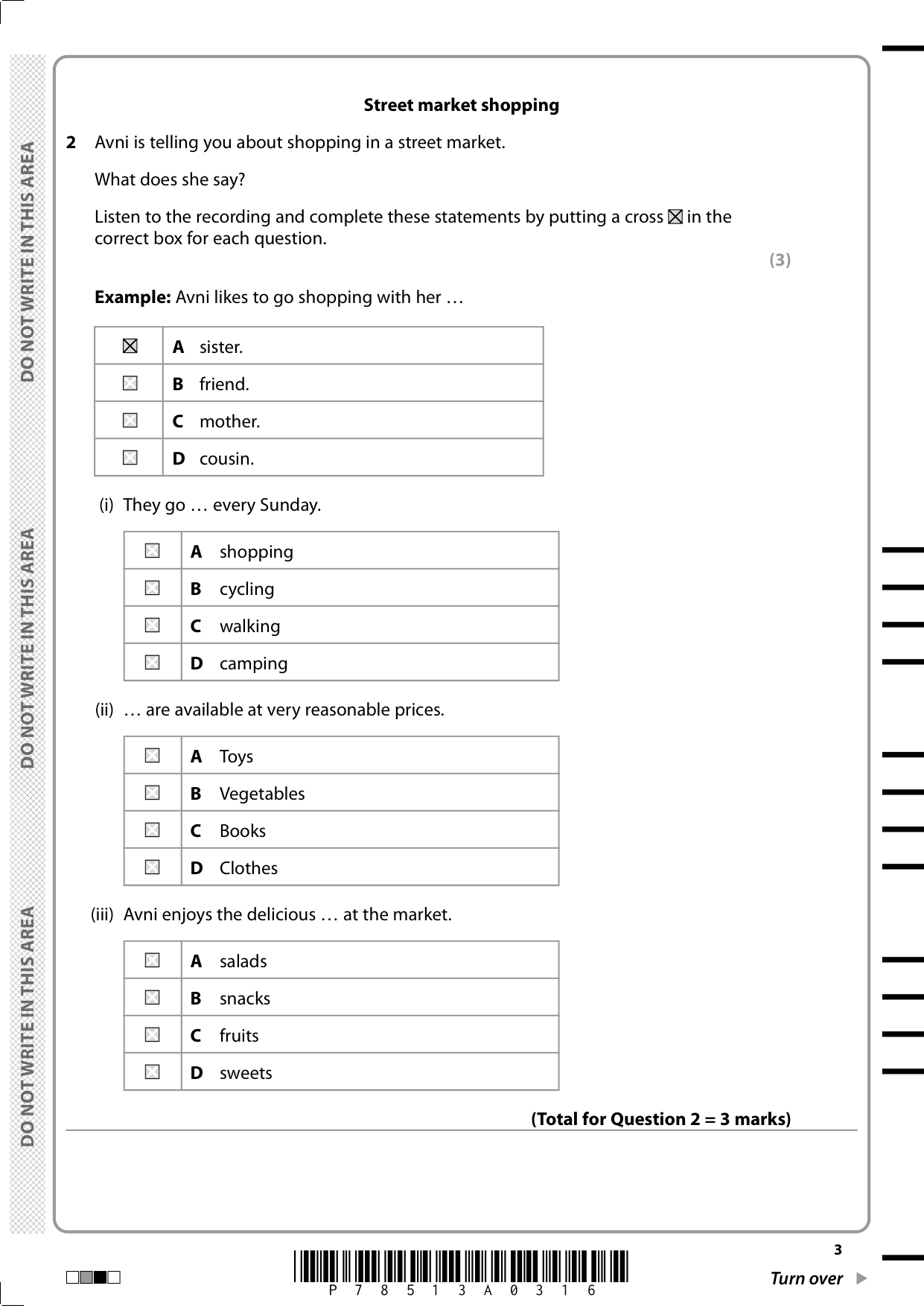 Pearson Edexcel GCSE Gujarati Paper 1F 2025 Question Paper IMG-3