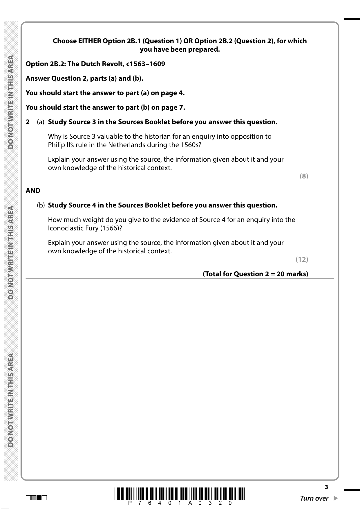Pearson Edexcel AS History Paper 2B 2025 Question Paper PDF IMG-3
