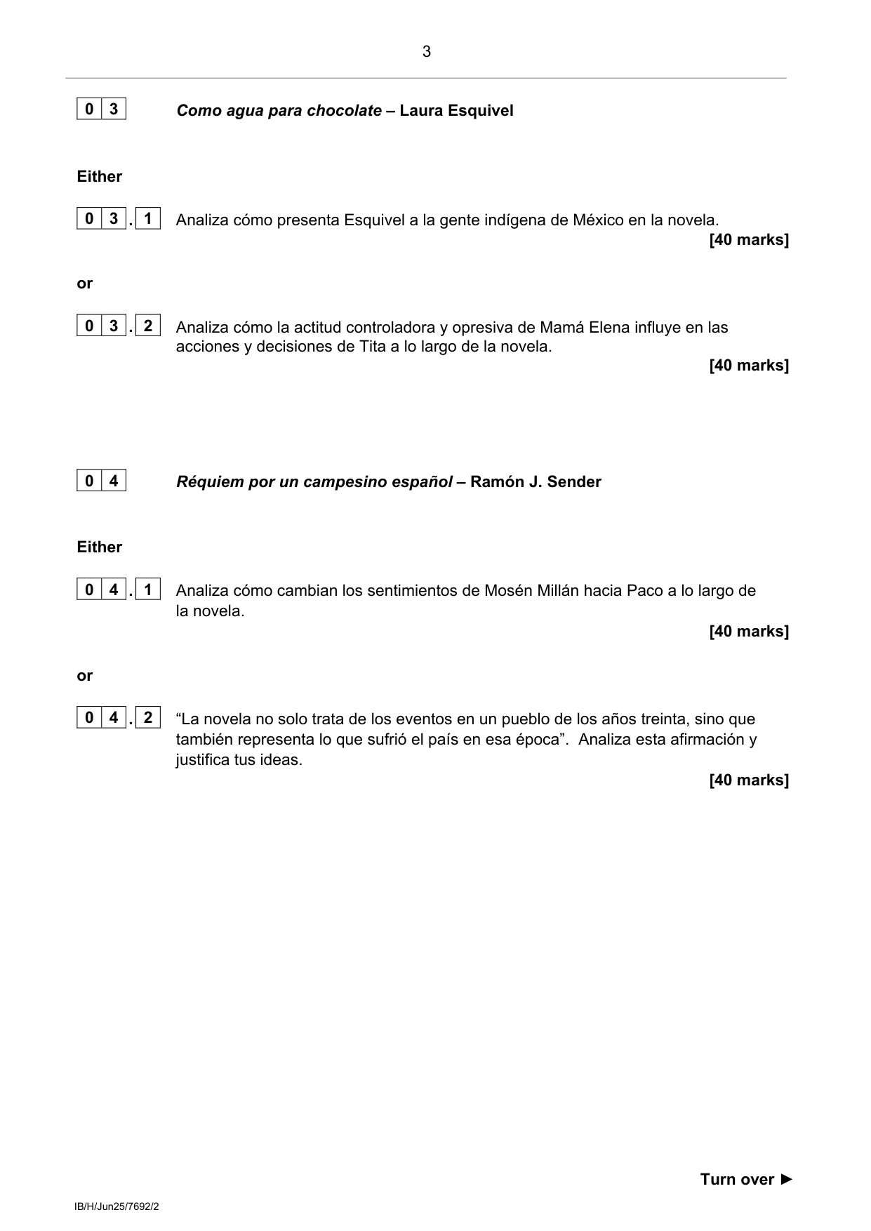 AQA A Level Spanish Paper 2 2025 Question Paper IMG-3