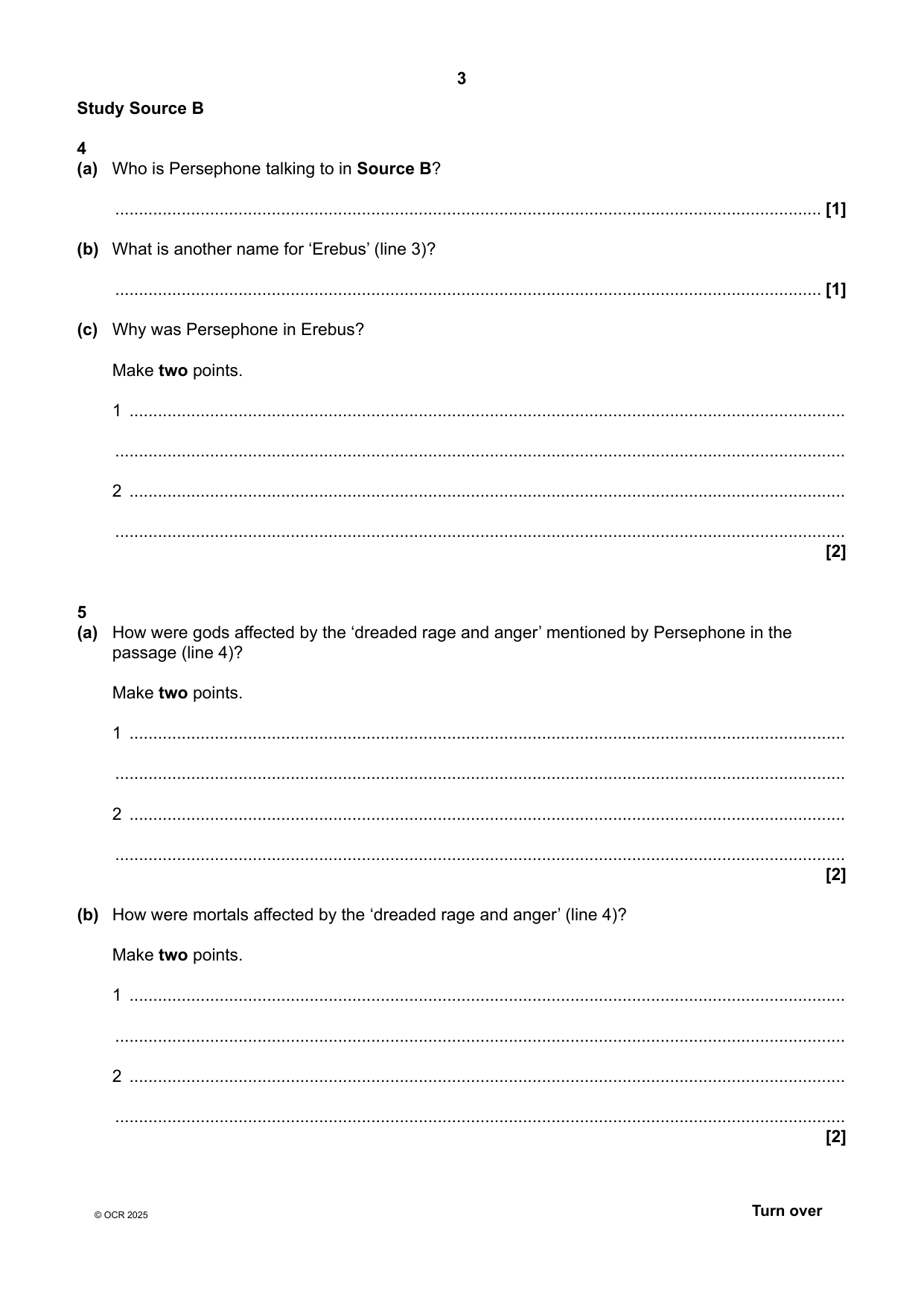 OCR GCSE Classical Civilisation  2025 Question PDF IMG-3