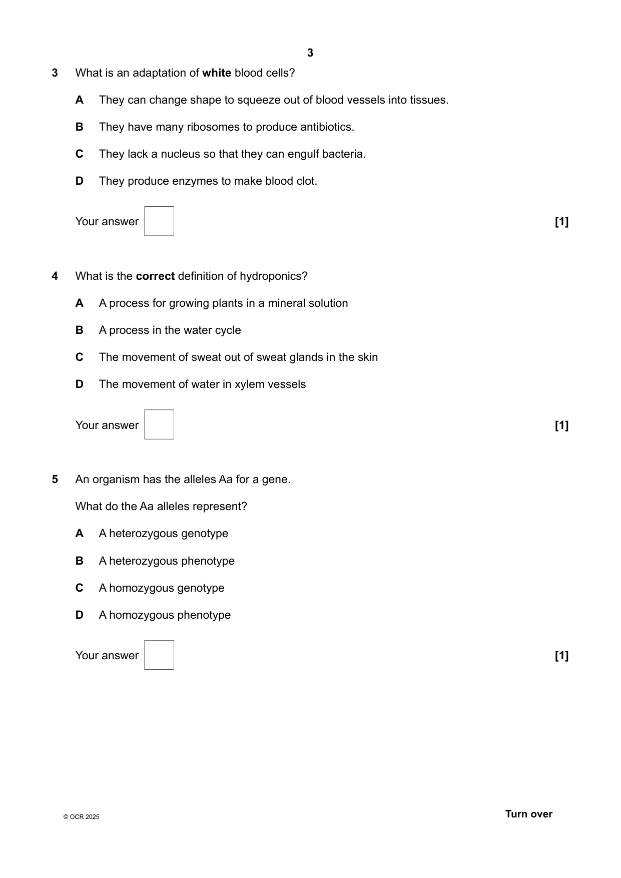 OCR Biology A Higher Tier Paper 4 2025 Question Paper PDF IMG-3