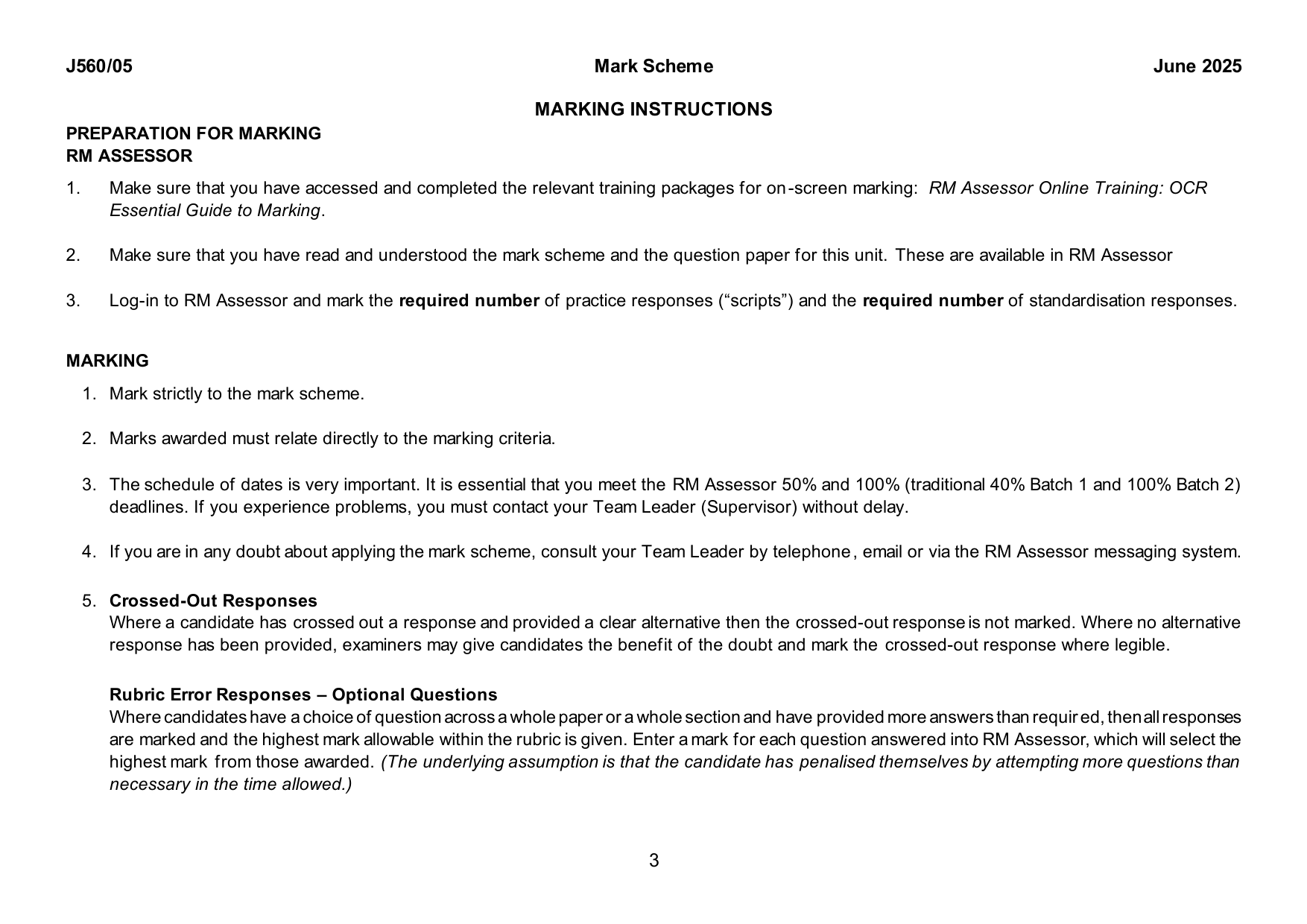 OCR GCSE Maths Paper 5 June 2025 Mark Scheme PDF IMG-3