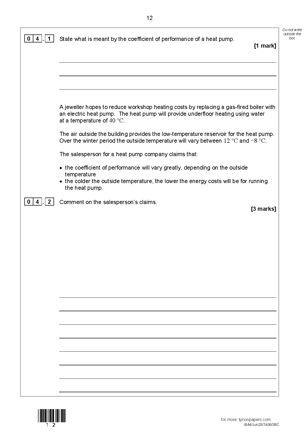 AQA A Level Physics Paper 3BC 2025 Question Paper IMG-1