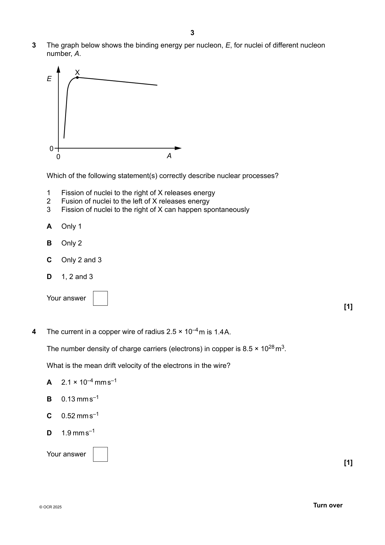 OCR A Level Physics A Paper 2 2025 Question Paper IMG-3
