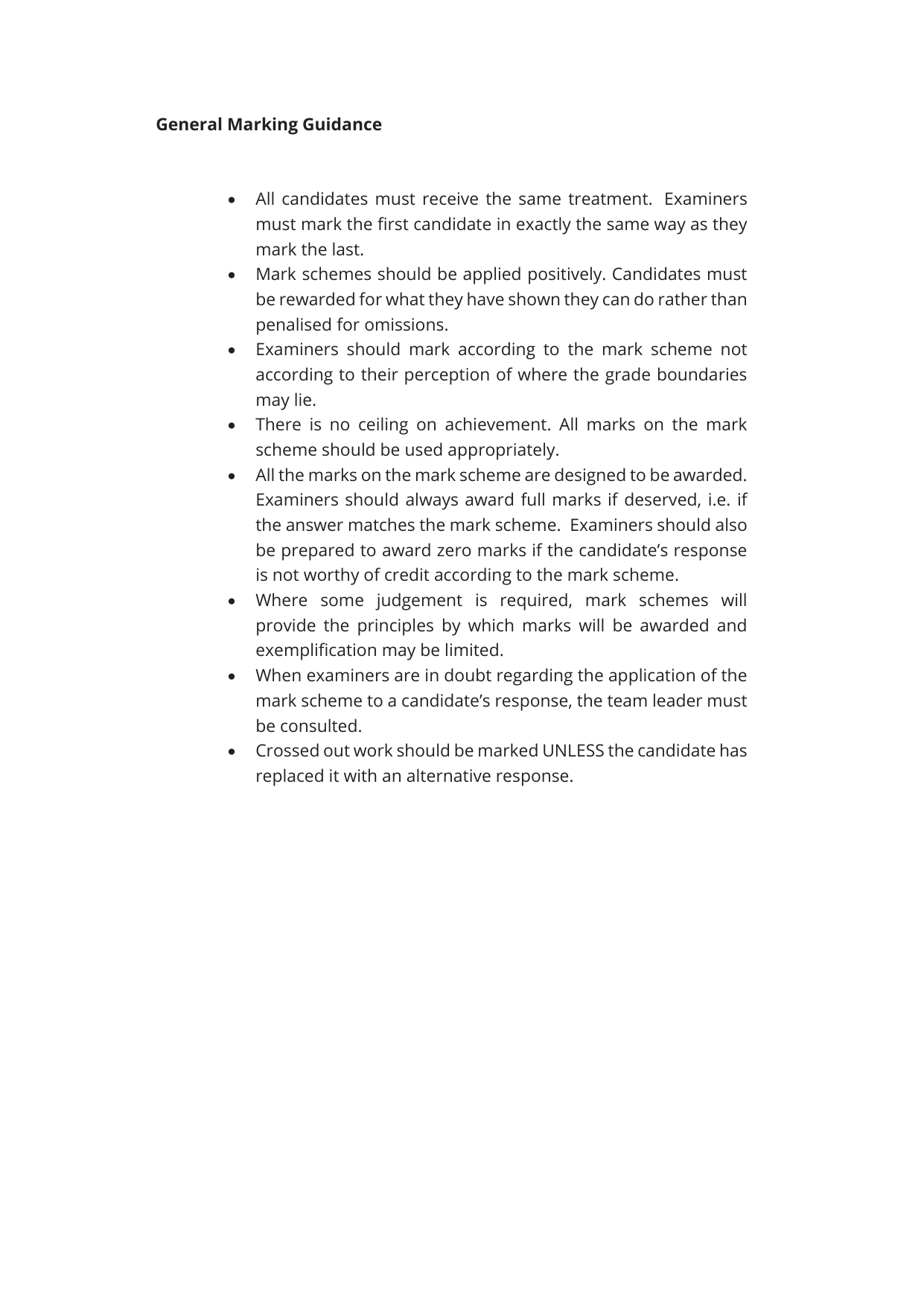 Pearson Edexcel A Level Chinese Paper 1 2025 Mark scheme IMG-3