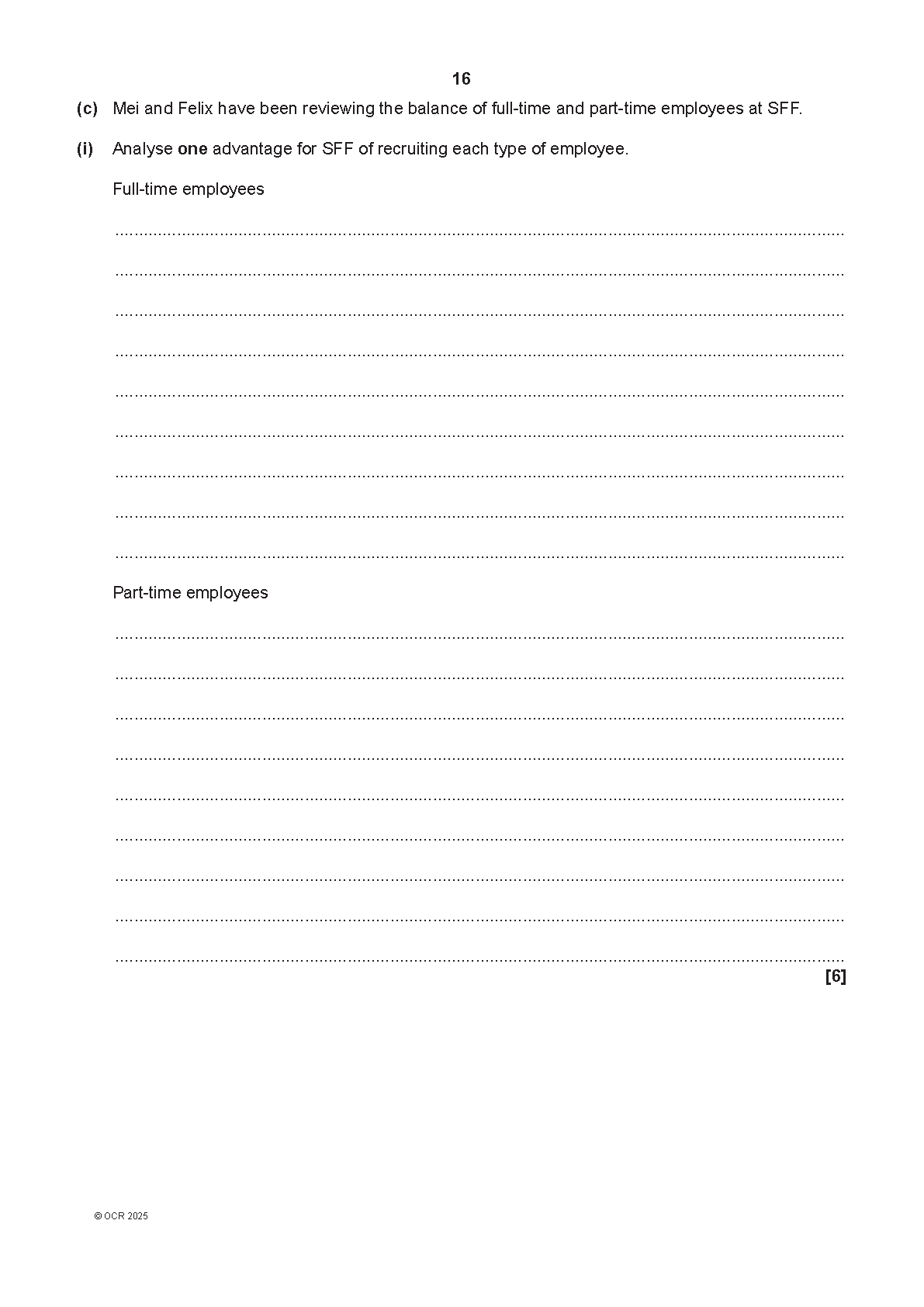 OCR GCSE Business Paper 1 2025 Question Paper IMG-1