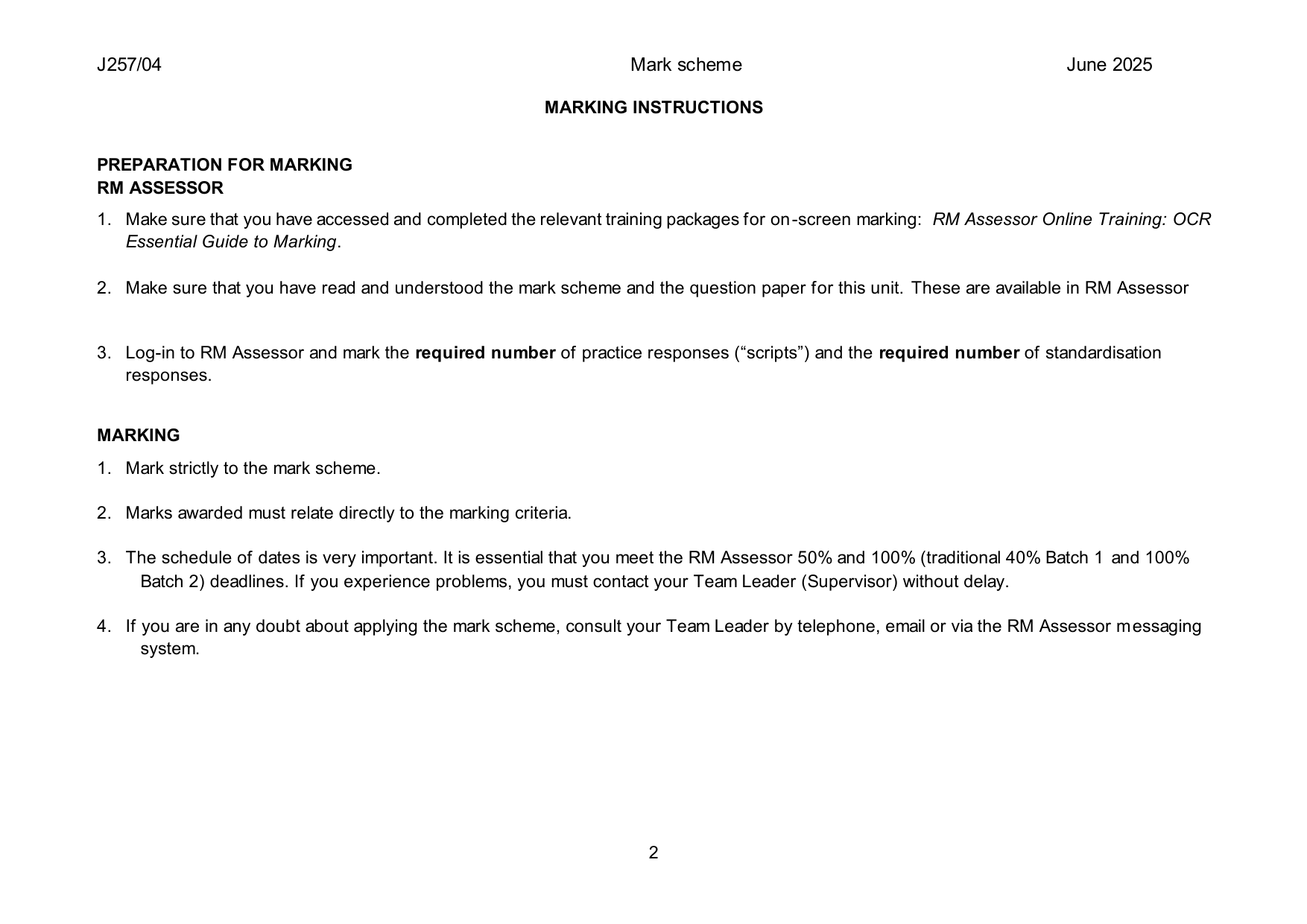 OCR GCSE Biology B Paper 4 2025 Higher Tier Mark Scheme PDF IMG-3