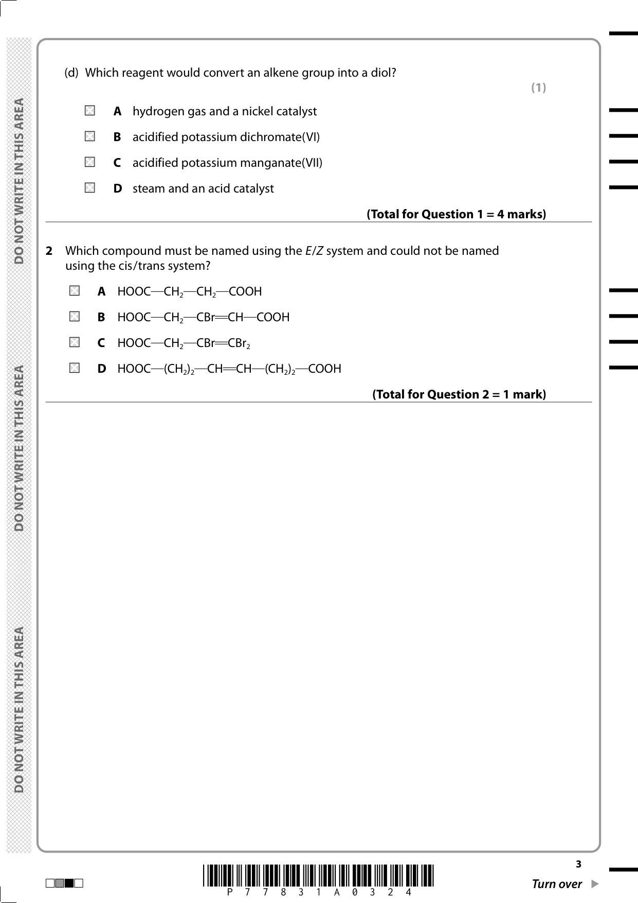 Pearson Edexcel AS Chemistry Paper 2 2025 Question Paper IMG-3