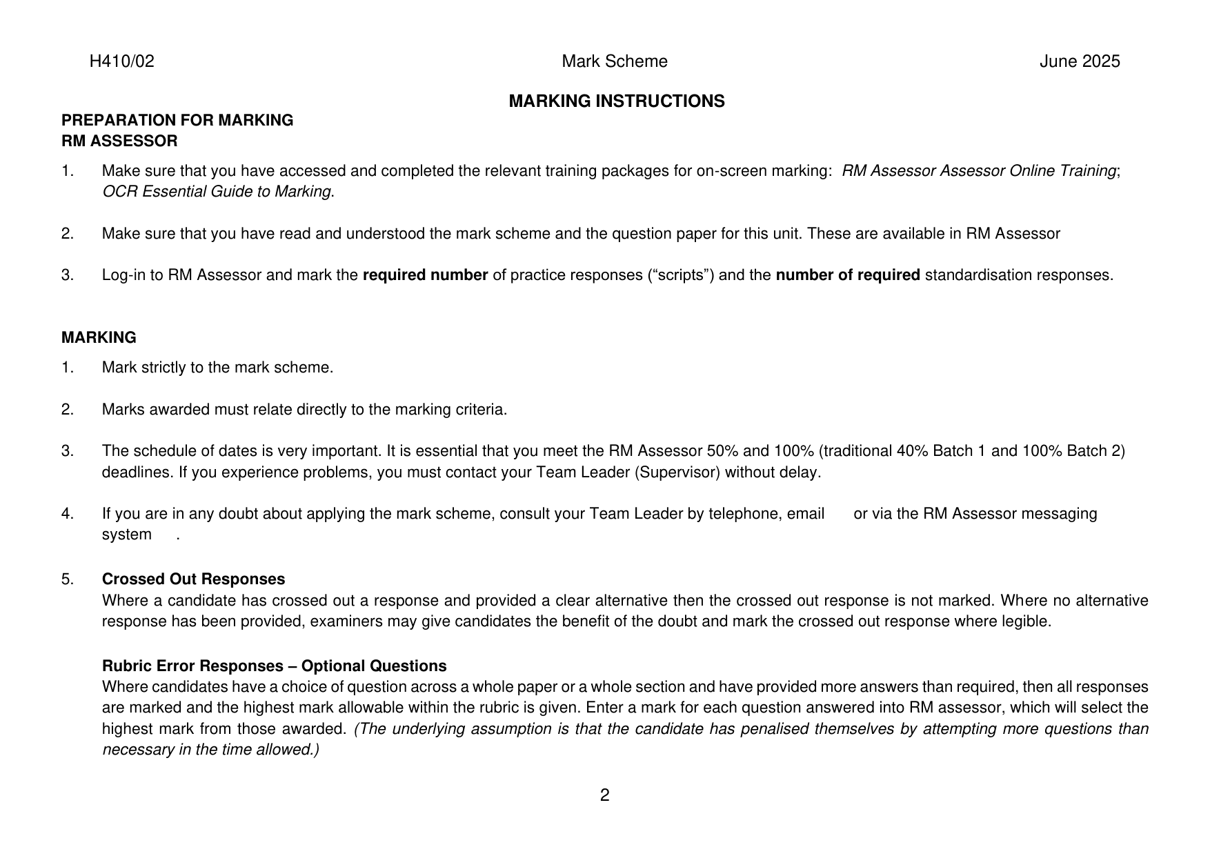 OCR A Level Film Studies Paper 2 2025 Mark Scheme IMG-3