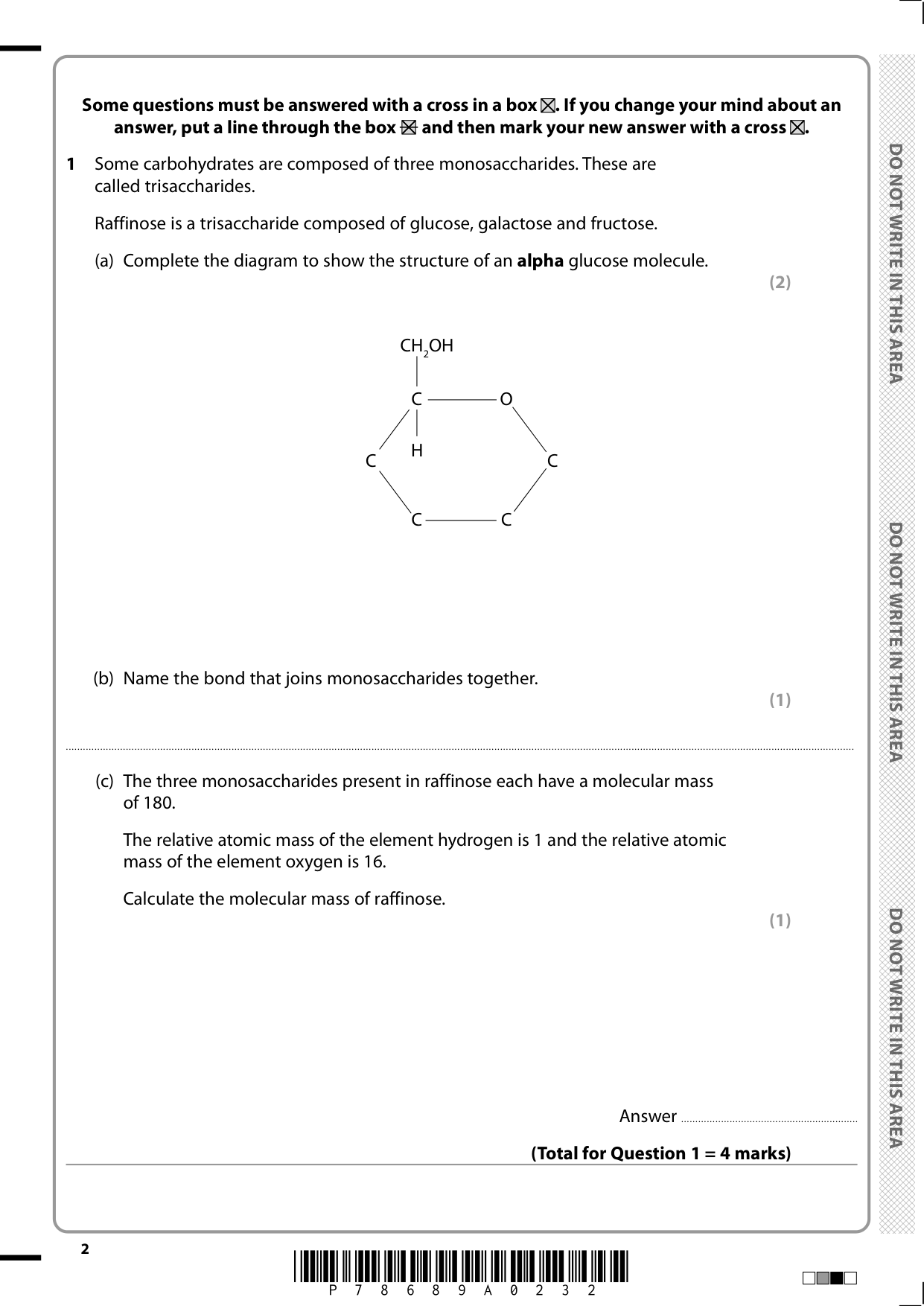 Pearson Edexcel AS Biology B Paper 1 2025 Question Paper