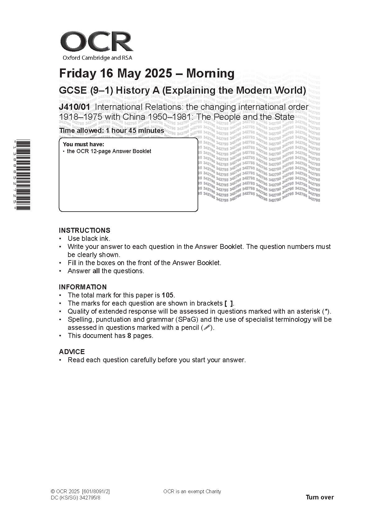 OCR GCSE History A Paper 1 2025 Question Paper IMG-1