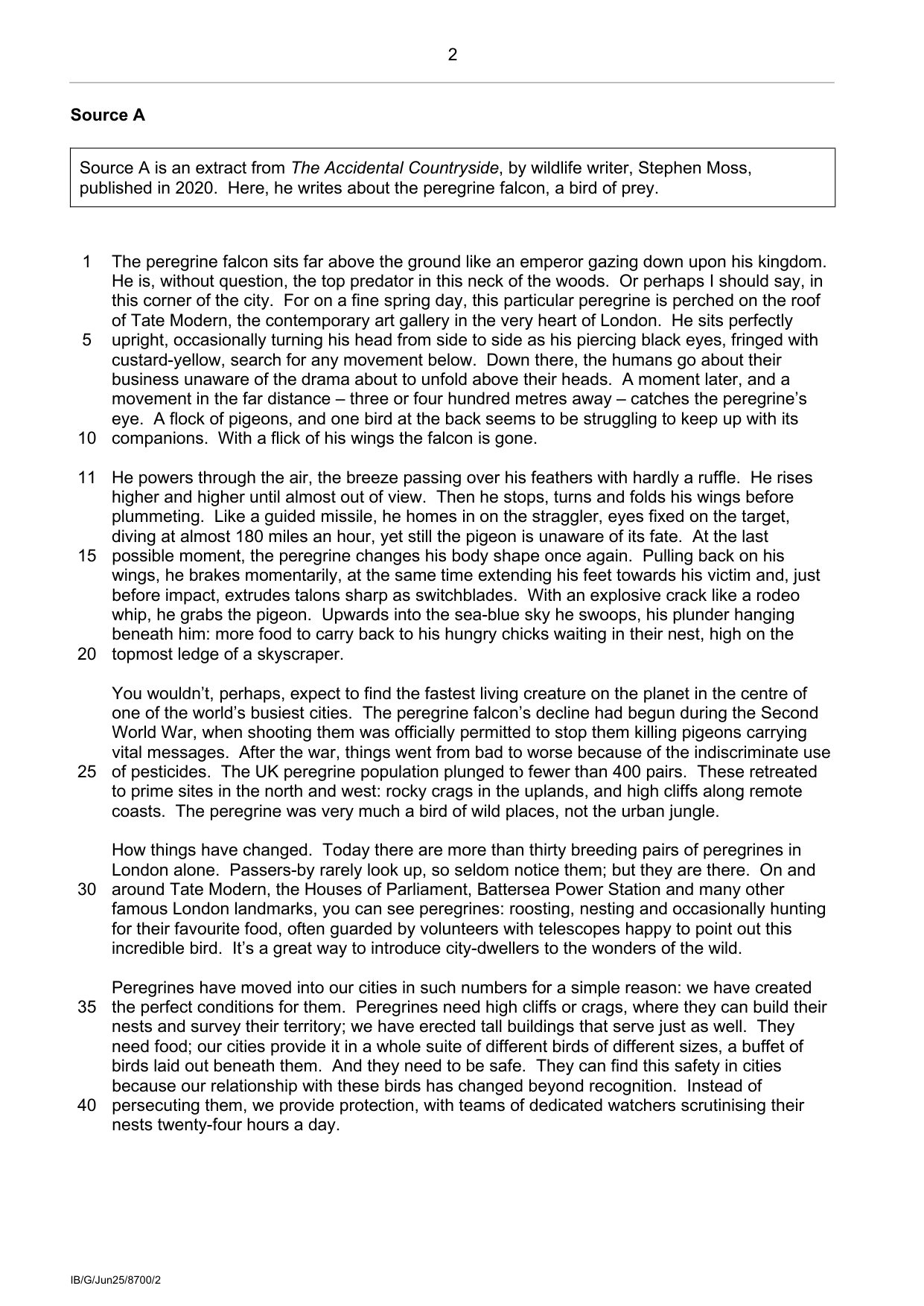 AQA GCSE English Language 2025 Insert PDF