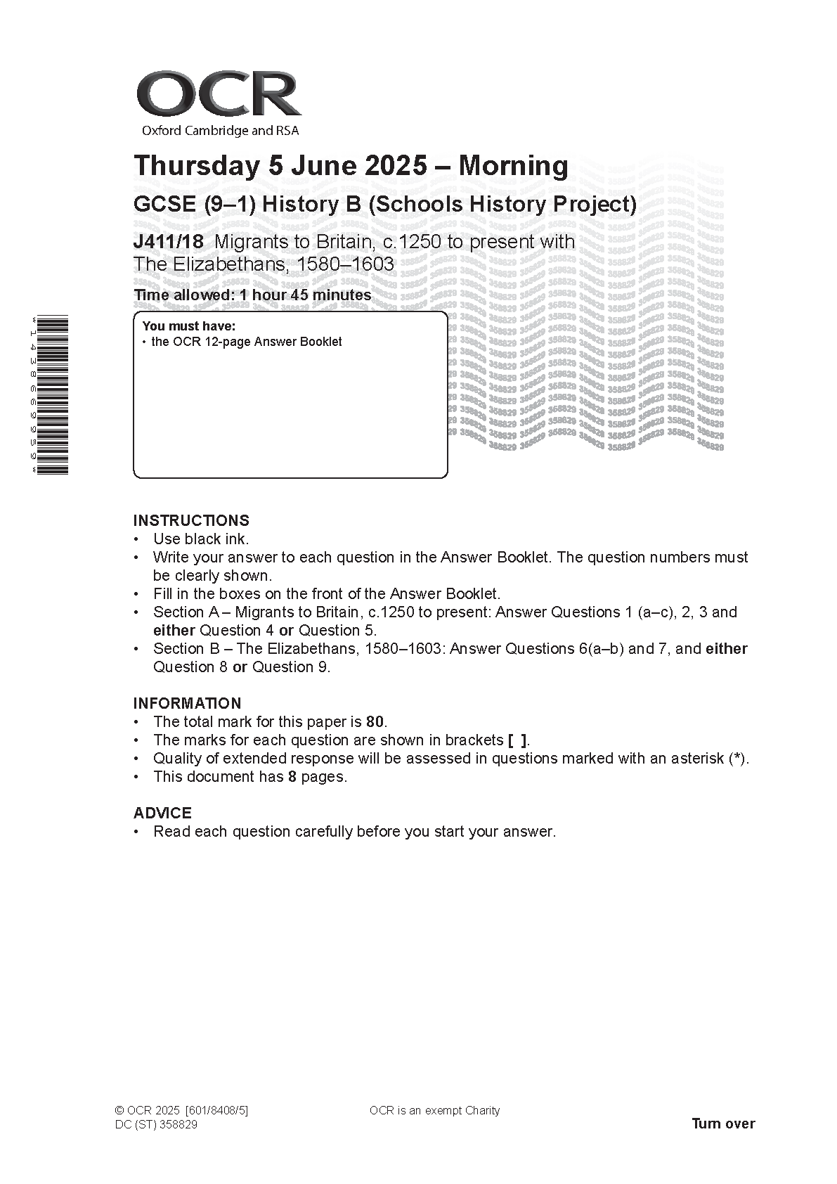 OCR GCSE History Paper 18 2025 Question Paper IMG-1