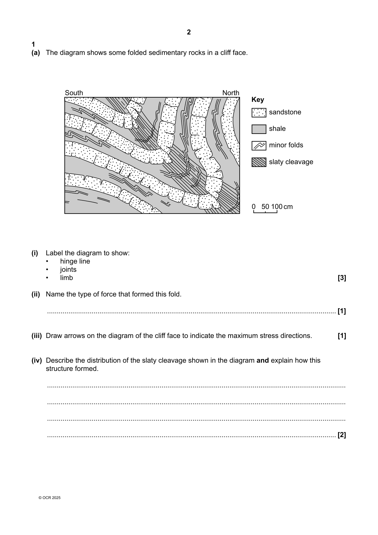 OCR A Level Geology Paper 2 2025 Question Paper