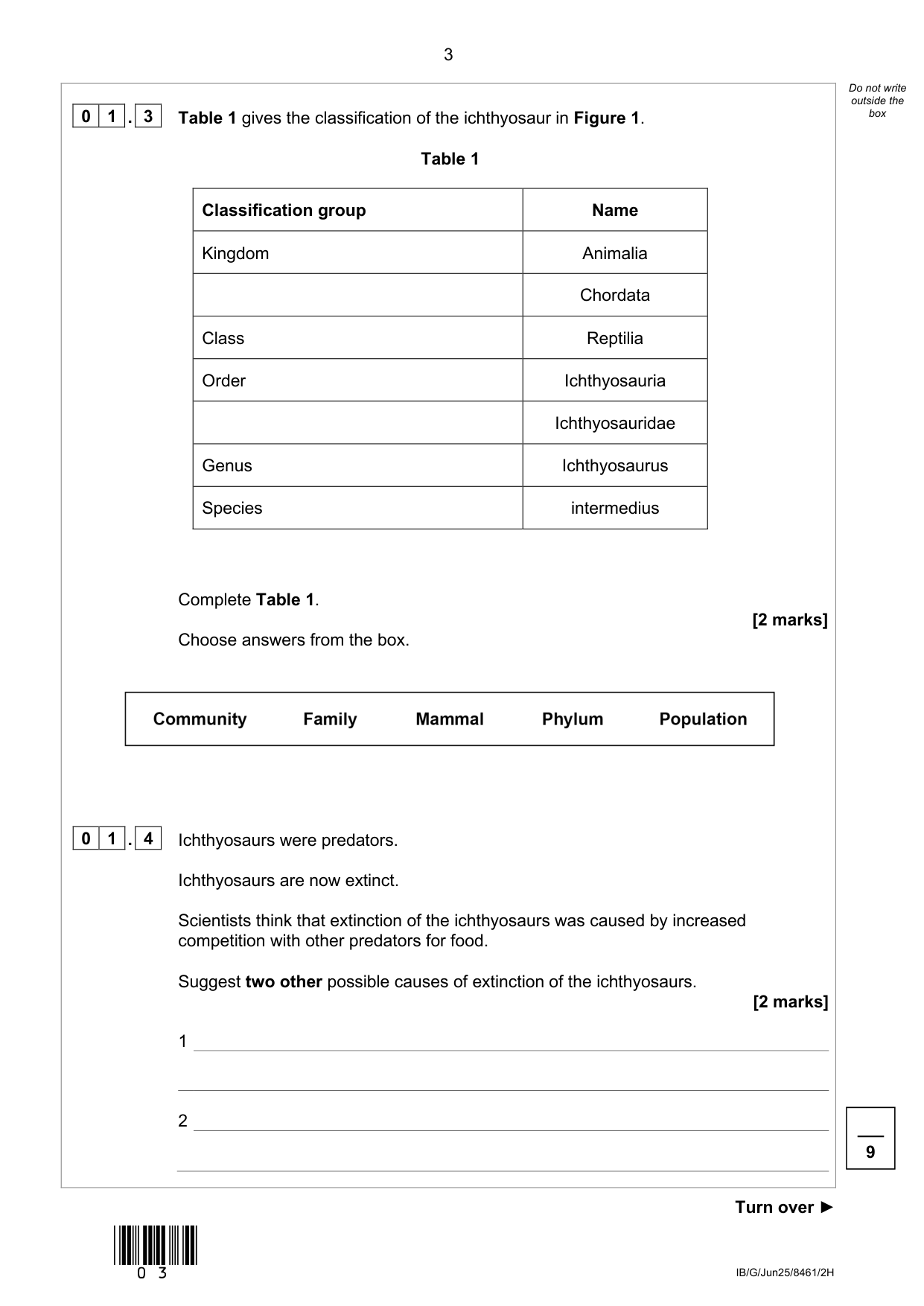 AQA GCSE Biology Paper 2 2025 Question Paper IMG-3