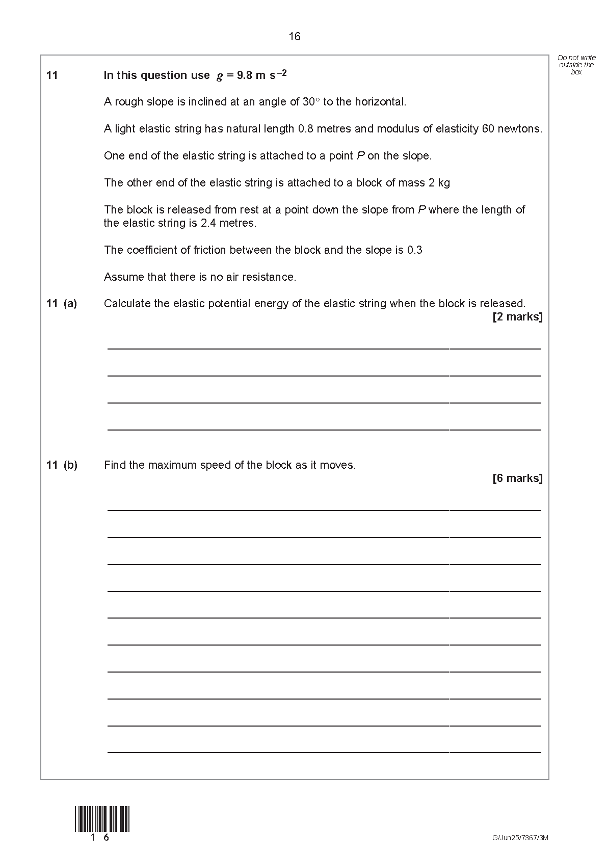 AQA Further Mathematics Paper 3M 2025 Question Paper PDF IMG-1