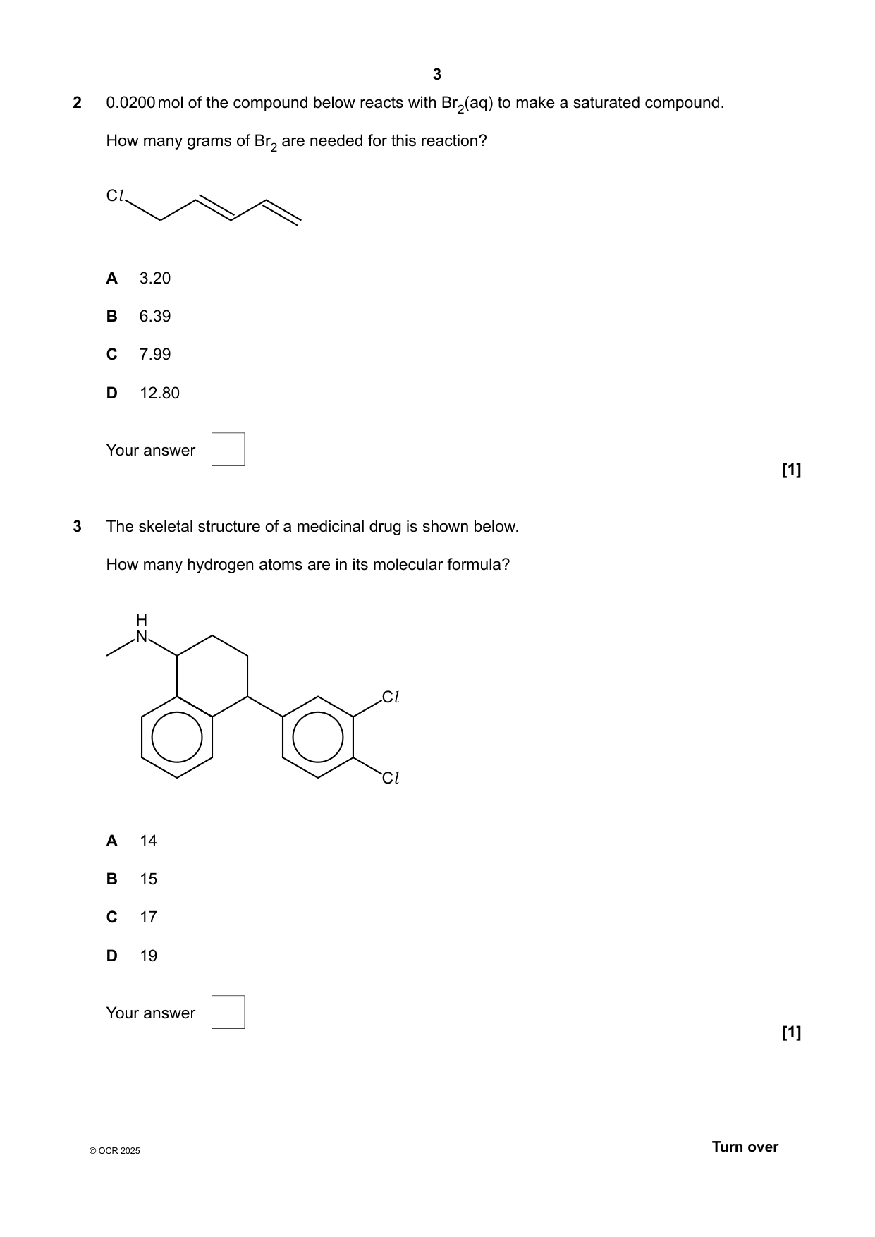 OCR A Level Chemistry A Paper 2 2025 Question Paper IMG-3