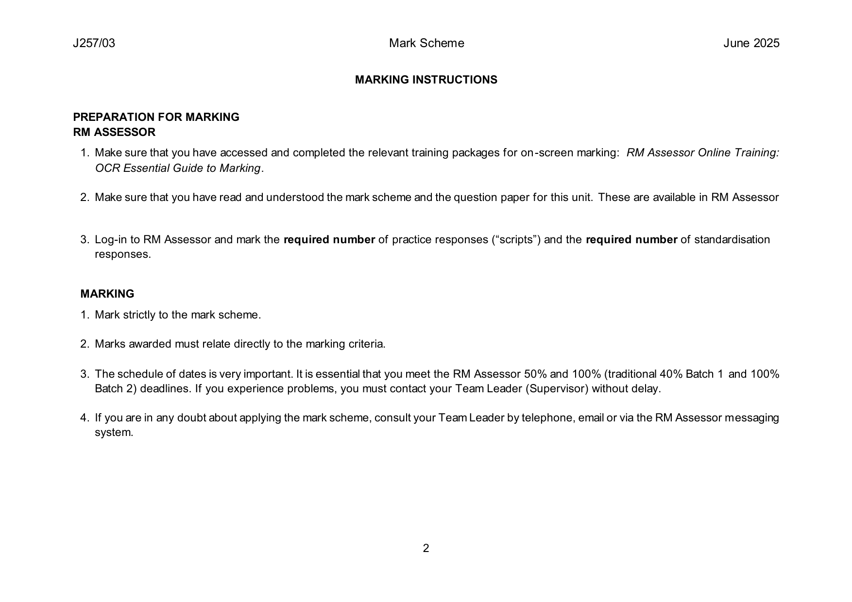 OCR GCSE Biology B Paper 3 2025 Higher Tier Mark Scheme PDF IMG-3