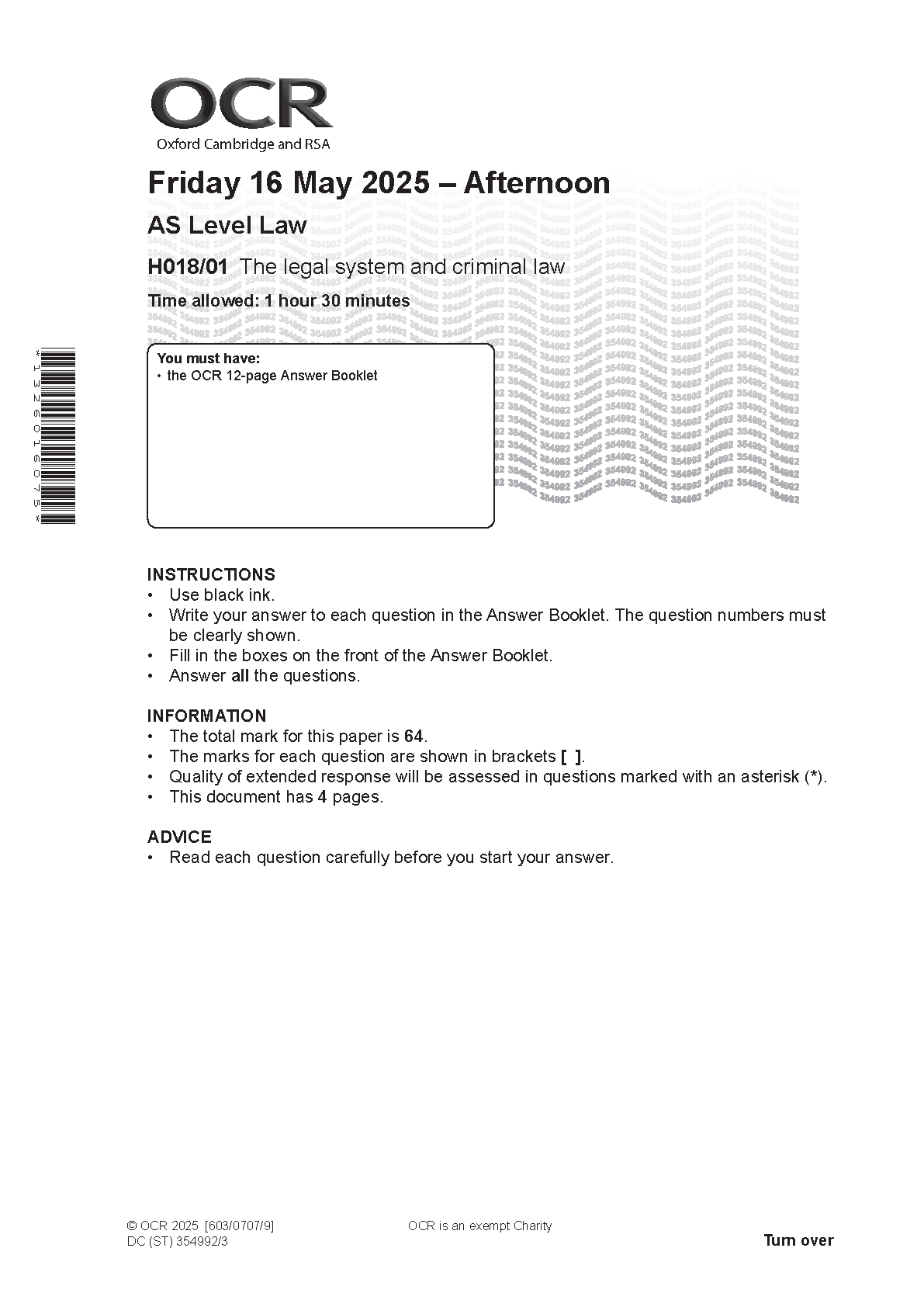 OCR AS Level Law Paper 1 2025 Question Paper IMG-1