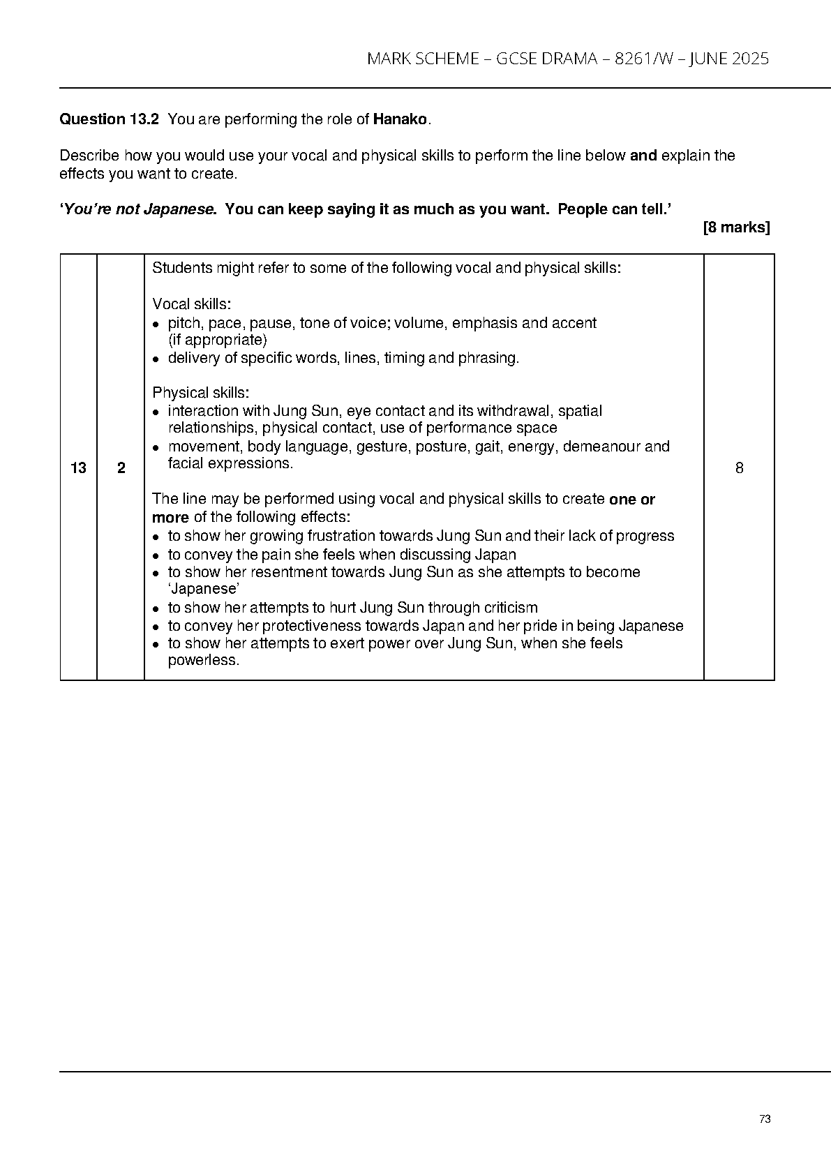 AQA GCSE Drama 2025 Mark Scheme IMG-1