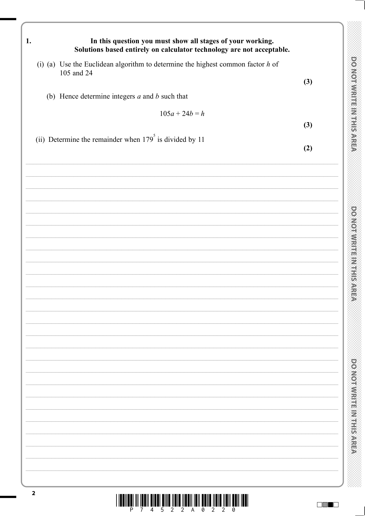 Pearson Edexcel AS Further Mathematics Paper 22 2025 QP