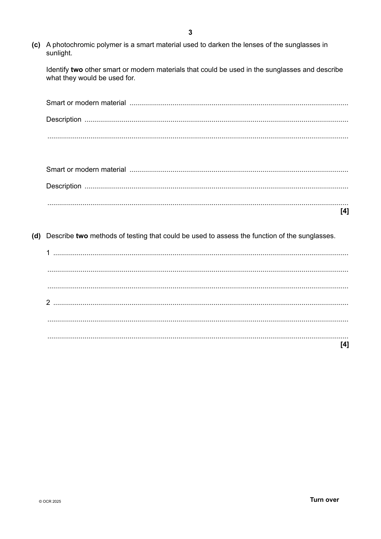 OCR GCSE Design Technology Paper 1 2025 Question Paper IMG-3
