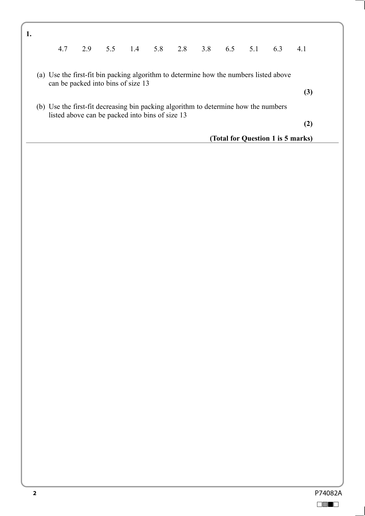 Pearson Edexcel A Level Further Mathematics Paper 3D 2025 QP