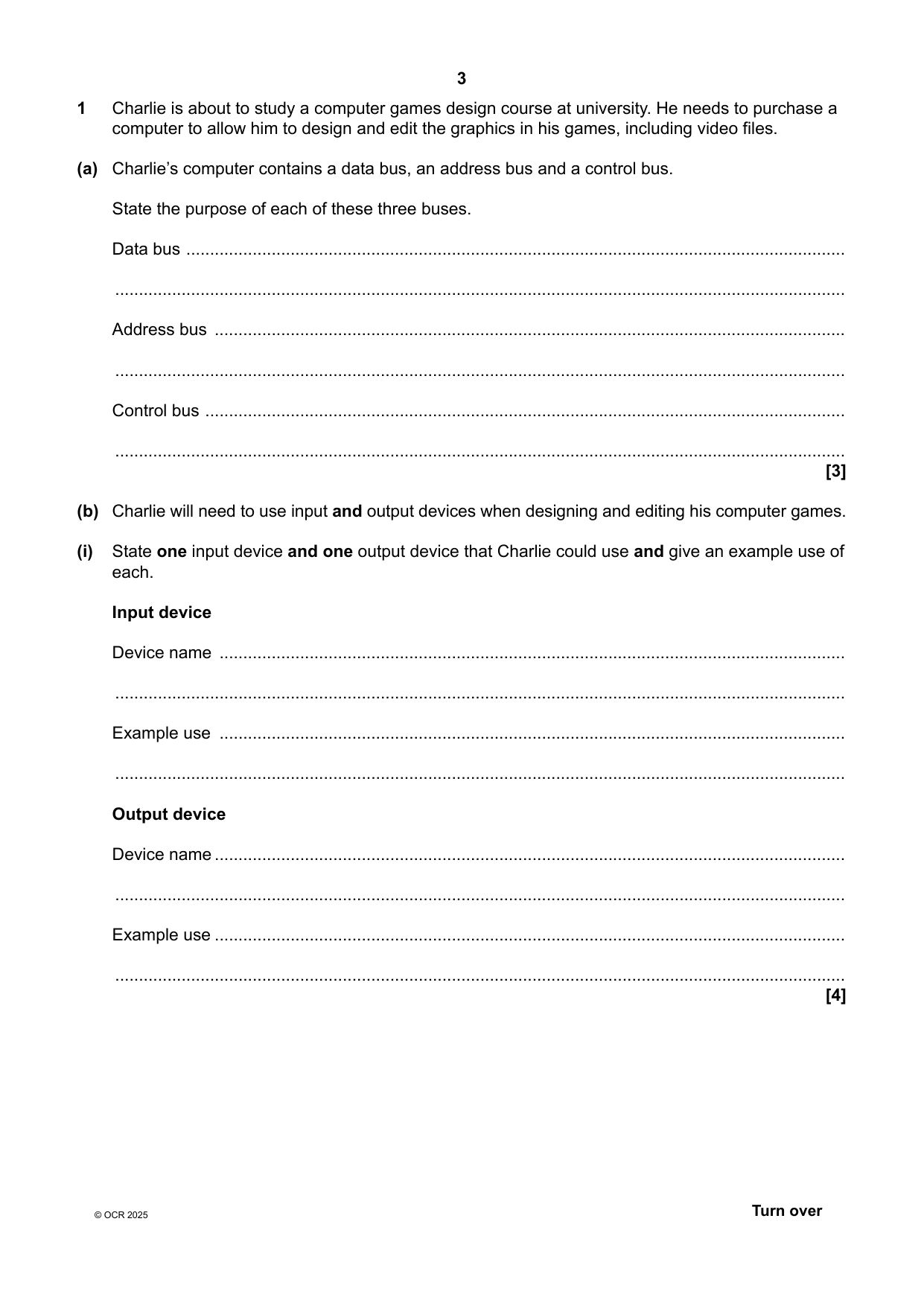 OCR A Level Computer Science Paper 1 Question Paper IMG-3