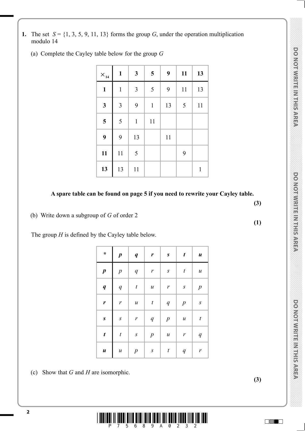 Pearson Edexcel A Level Further Mathematics Paper 4A 2025 QP