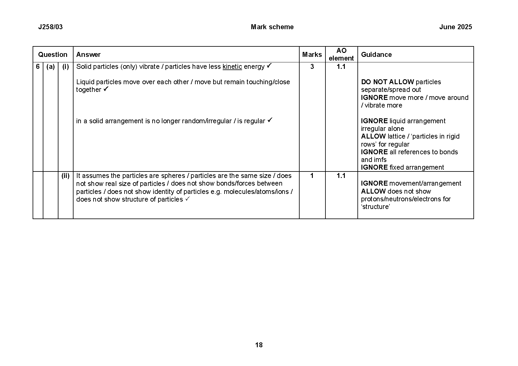 OCR GCSE Chemistry B Paper 3 2025 Mark Scheme IMG-1
