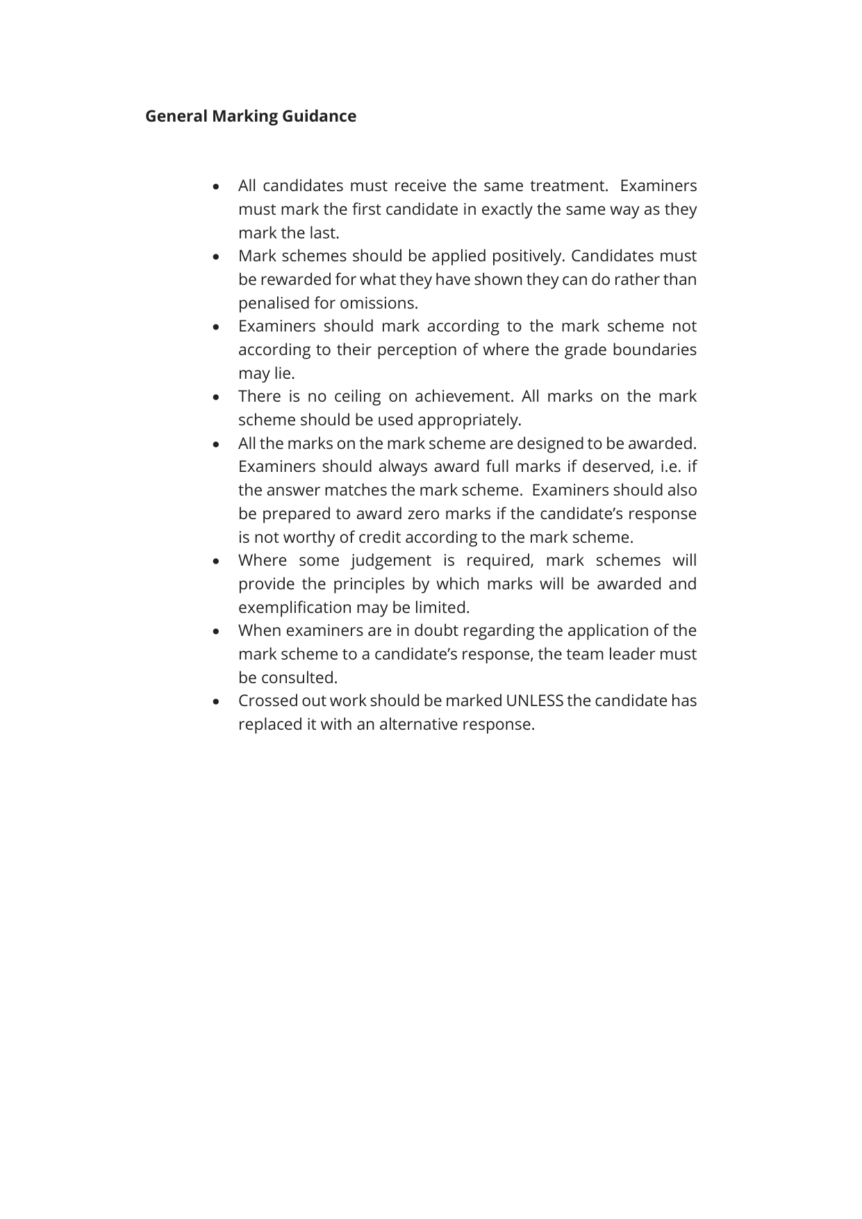 Pearson Edexcel A Level Persian Paper 1 2025 Mark Scheme IMG-3