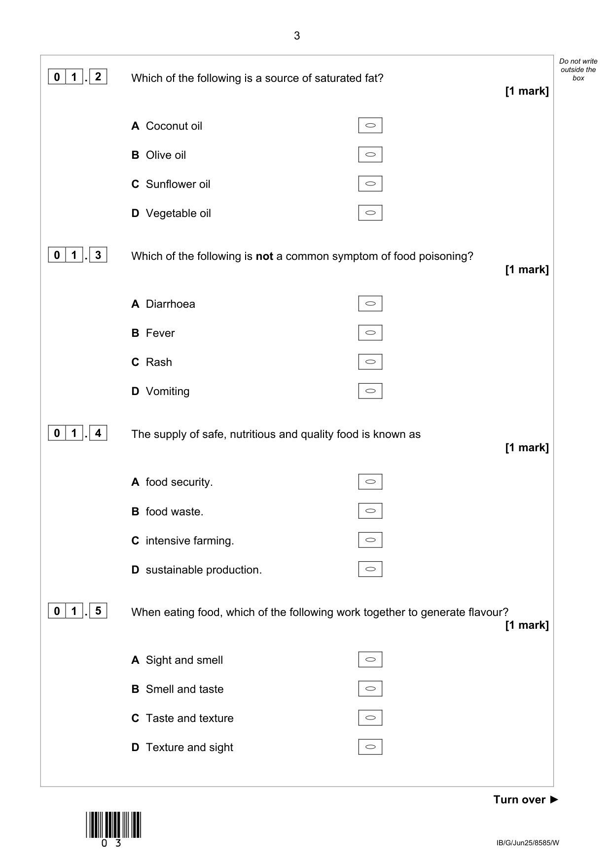 AQA GCSE Food Preparation and Nutrition 2025 Paper 1 QP IMG-3