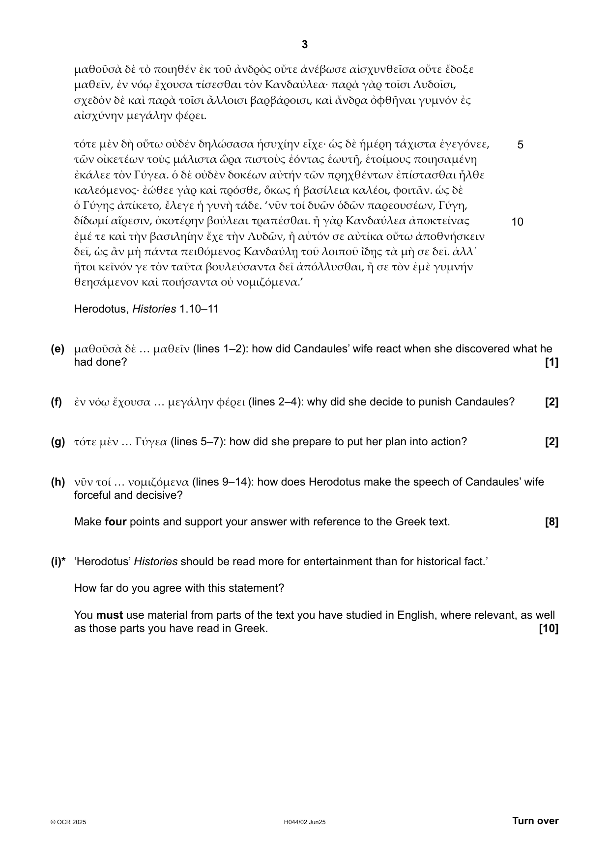 OCR AS Level Classical Greek Paper 2 Question Paper IMG-3