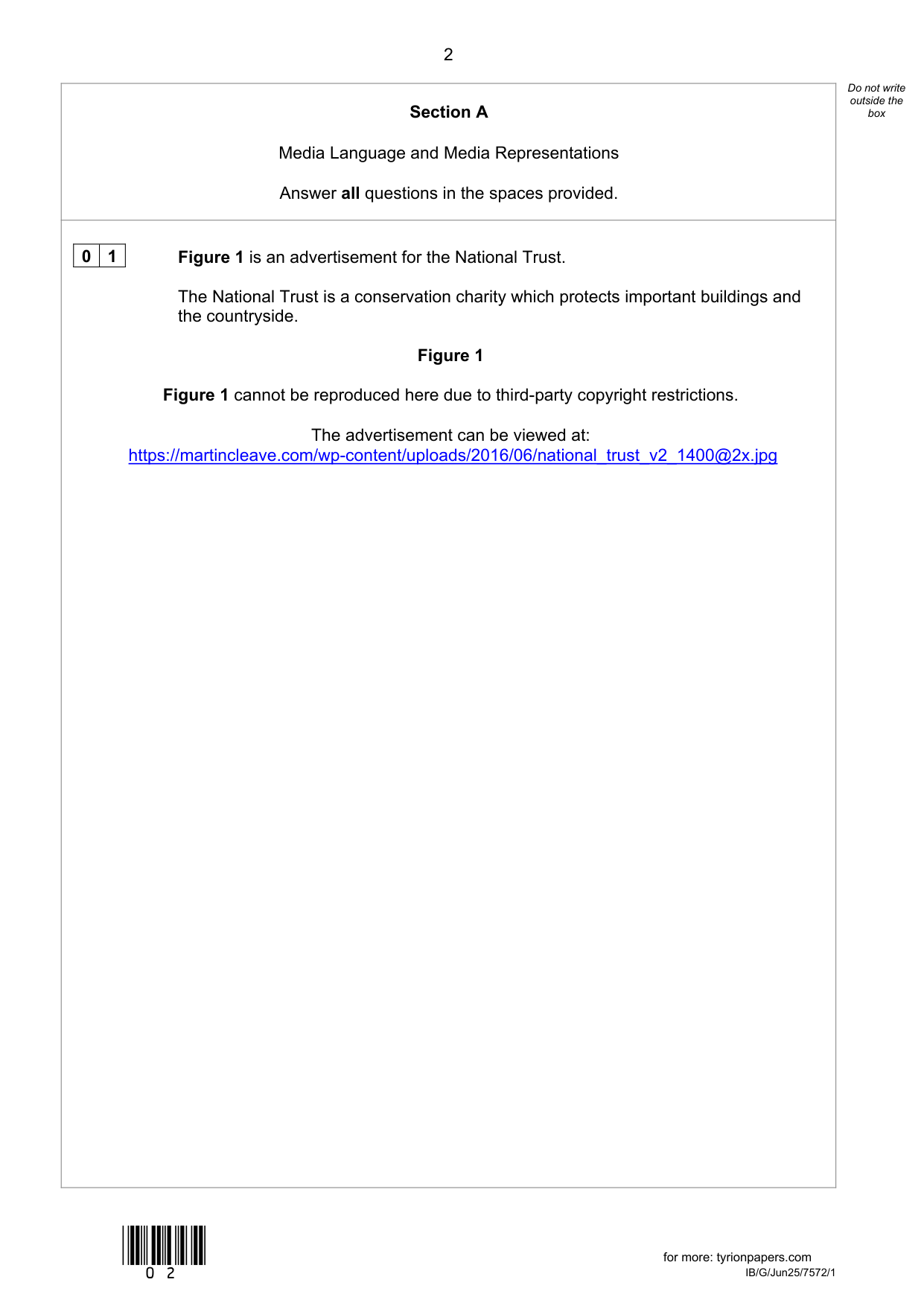 AQA GCSE Geography Paper 3 2025 Mark Scheme PDF