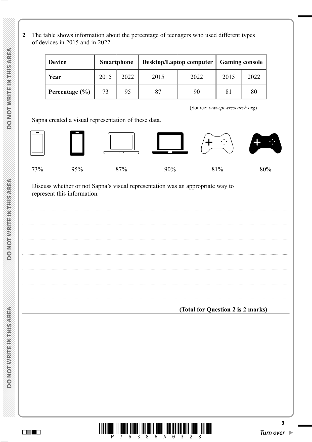 Pearson Edexcel GCSE Statistics Paper 2F 2025 Question Paper IMG-3