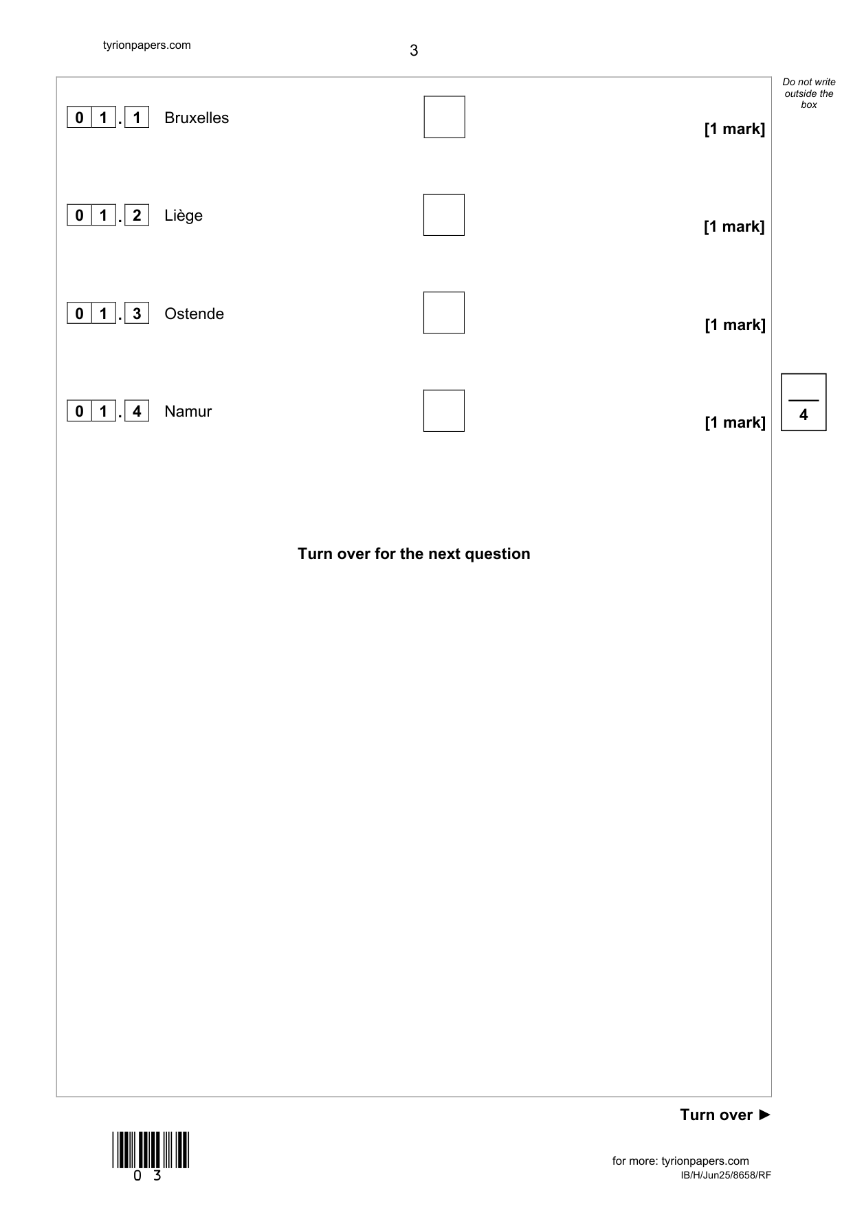 AQA GCSE French RF 2025 Reading Paper PDF IMG-3