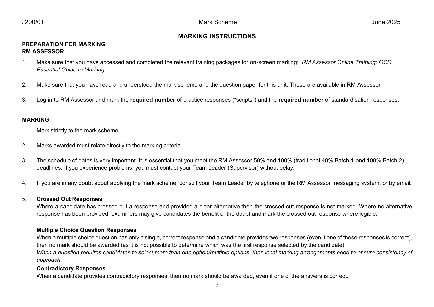 OCR GCSE Media Studies Paper 1 Mark Scheme PDF IMG-3